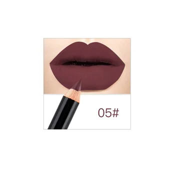 12 Colors Cosmetic Lipstick Pen Matte Long Lasting Pigments Waterproof Lady Charming Lip Liner Contour Makeup Lipstick Tool 37