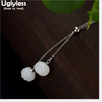 Uglyless Real 925 Sterling Silver Natural Jade Pumpkin Pendants With Chains Handmade Gemstones Necklaces Tassel Chokers Bijoux
Uglyless Real 925 Sterling Silver Natural Jade Pumpkin Pendants With Chains Handmade Gemstones Necklaces Tassel Chokers Bijoux