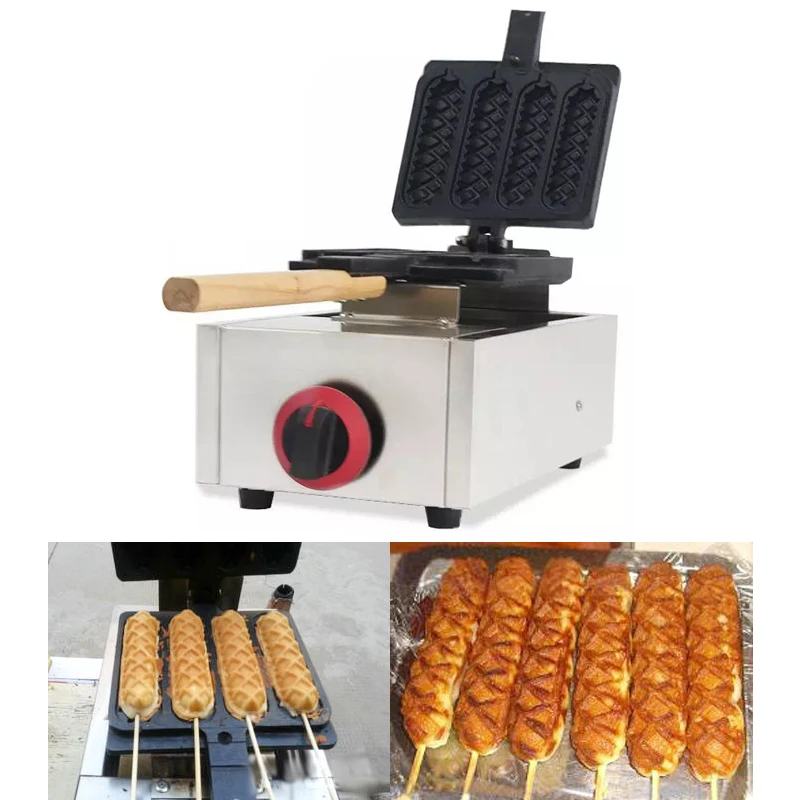 Gas flip waffle hot dog stick maker French hot dog machine crispy sausage making machine snack equipment np-613
Gas flip waffle hot dog stick maker French hot dog machine crispy sausage making machine snack equipment np-613