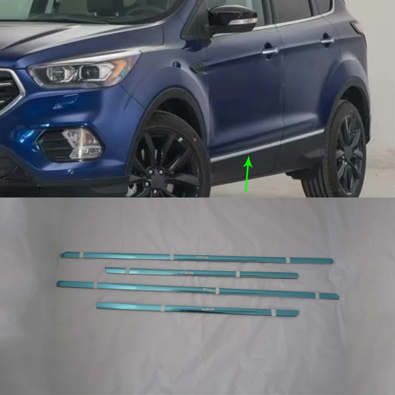 Car Accessories Exterior Decoration Stainless Steel Side Door Car Molding Strips Cover For Ford Kuga/Escape 2017 Car-styling
Car Accessories Exterior Decoration Stainless Steel Side Door Car Molding Strips Cover For Ford Kuga/Escape 2017 Car-styling