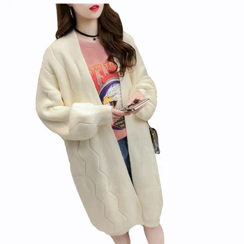 Rlyaeiz Women Sweaters 2018 Autumn Winter Casual Loose Middle-long Knitting Cardigan Sweater Female Pure Color Thick Cardigans
Rlyaeiz Women Sweaters 2018 Autumn Winter Casual Loose Middle-long Knitting Cardigan Sweater Female Pure Color Thick Cardigans