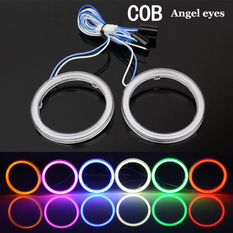 2Pcs/Lot 80mm COB Angel Eye DRL Waterproof LED Lighting Auto Headlight With 2 Lampshades Super Bright
2Pcs/Lot 80mm COB Angel Eye DRL Waterproof LED Lighting Auto Headlight With 2 Lampshades Super Bright