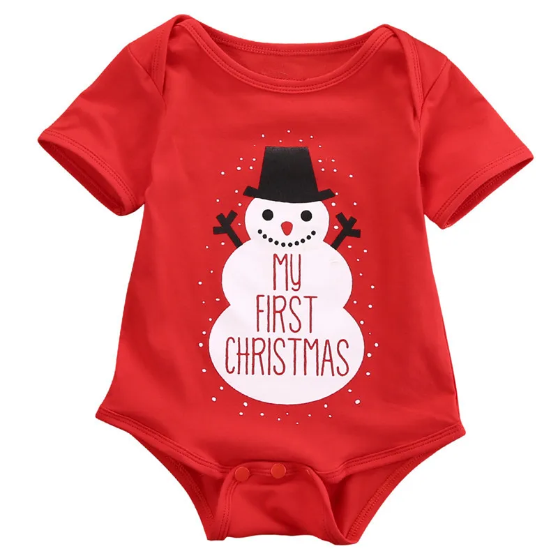 

Newborn Infant Merry Christmas Baby Girl Boys Rompers Jumpsuit Clothes Outfits Santa Snowman Xmas Baby Clothing Costume