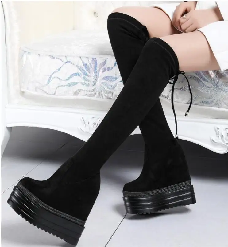 Mouthwash small pepper thick-soled boots children's knees skinny legs stretch boots with long boots Martin boots 
Mouthwash small pepper thick-soled boots children's knees skinny legs stretch boots with long boots Martin boots