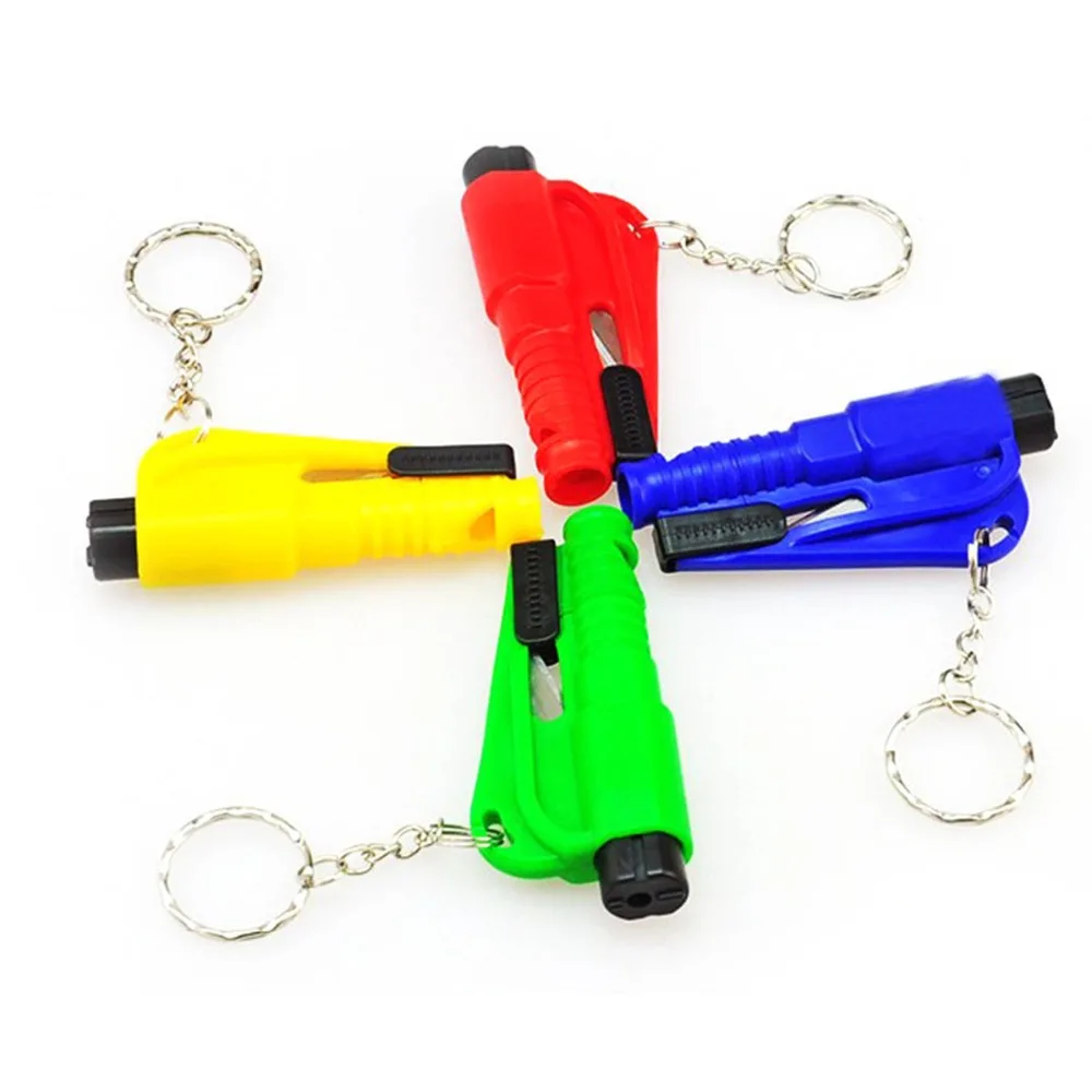 Keychain Car Keyring Emergency Escape Rescue Tool Seat Belt Cutter Safety Hammer Glass Window Breaking Key Ring Auto Key Chain
Keychain Car Keyring Emergency Escape Rescue Tool Seat Belt Cutter Safety Hammer Glass Window Breaking Key Ring Auto Key Chain
