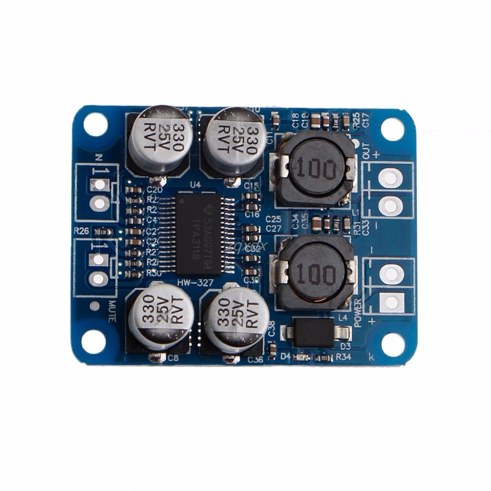 Amplifier Board TPA3118 PBTL Mono Digital Amplifier Board 1x60W 12V 24V Power Amp July DropShip
Amplifier Board TPA3118 PBTL Mono Digital Amplifier Board 1x60W 12V 24V Power Amp July DropShip