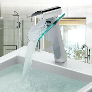 Bathroom Waterfall Faucet Glass Waterfall Brass Basin Faucet Bathroom Mixer Tap Deck Mounted Basin Sink Mixer Cold And Hot Tap
Bathroom Waterfall Faucet Glass Waterfall Brass Basin Faucet Bathroom Mixer Tap Deck Mounted Basin Sink Mixer Cold And Hot Tap