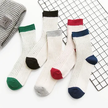 Japanese Vintage Men Women Solid Color Knitted Sock Winter Autumn Retro Stripe Warm Thick Lovers Cotton Socks
Japanese Vintage Men Women Solid Color Knitted Sock Winter Autumn Retro Stripe Warm Thick Lovers Cotton Socks