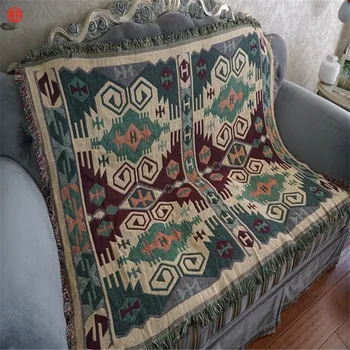 Home Decor Cotton Geometric Blanket 130*180cm Tassel Tapestry Throw Table Sofa Floor Carpet Cover Green Bedspread Multifunction 
Home Decor Cotton Geometric Blanket 130*180cm Tassel Tapestry Throw Table Sofa Floor Carpet Cover Green Bedspread Multifunction