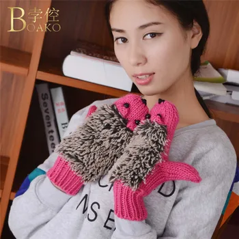 Fashion Winter Cute Cartoon Hedgehog Gloves For Women Gilrs Mittens Knit Crochet Mittens Thicken Soft Warm Gloves Z4
Fashion Winter Cute Cartoon Hedgehog Gloves For Women Gilrs Mittens Knit Crochet Mittens Thicken Soft Warm Gloves Z4