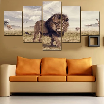 Hot Unframed Leo 5 Pcs Abstract HD Lion Wall Picture Decorative Art Print Painting On Canvas For Living Room Home Decoration
Hot Unframed Leo 5 Pcs Abstract HD Lion Wall Picture Decorative Art Print Painting On Canvas For Living Room Home Decoration