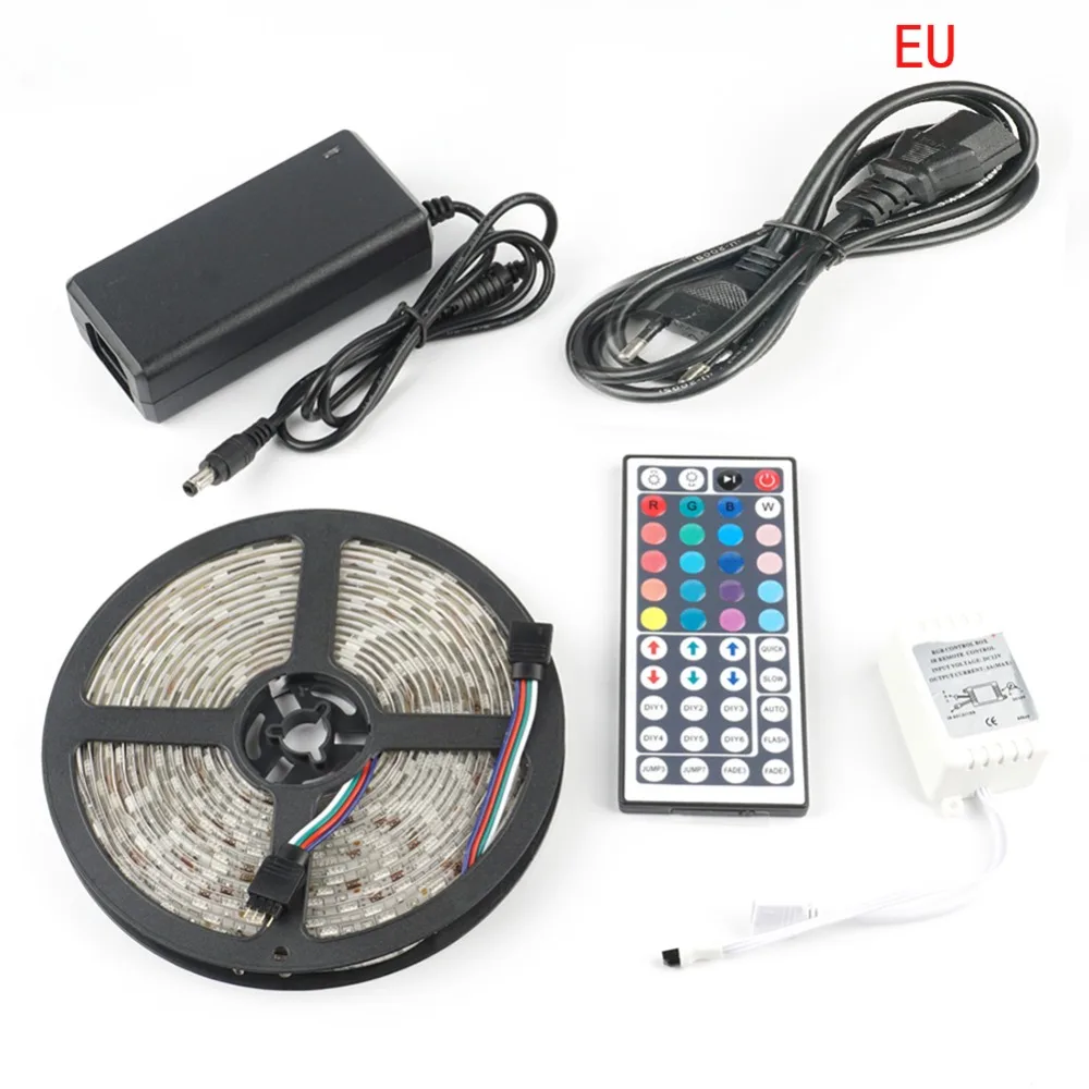 LED Strip KIT Waterproof RGB 5M Color Changing Flexible Strip Light, 44Key Remote Controller and EU/US/UK 5A 12V Power Supply
LED Strip KIT Waterproof RGB 5M Color Changing Flexible Strip Light, 44Key Remote Controller and EU/US/UK 5A 12V Power Supply