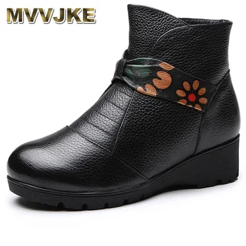 MVVJKENew Plus Size35-41 Genuine Leather Boots Women Winter Plush Snow Boots Wedge Heels Ankle Boots Female Waterproof ShoesE203
MVVJKENew Plus Size35-41 Genuine Leather Boots Women Winter Plush Snow Boots Wedge Heels Ankle Boots Female Waterproof ShoesE203