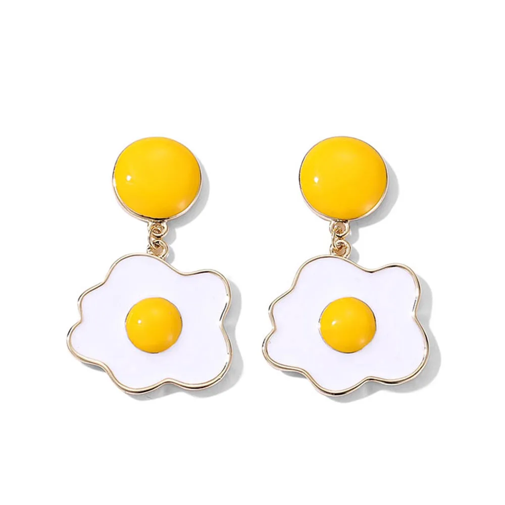 Cute Creative Fried Egg Drop Earrings Women Girls Cartoon Egg Sweet Dangle Earrings Trendy Jewelry
Cute Creative Fried Egg Drop Earrings Women Girls Cartoon Egg Sweet Dangle Earrings Trendy Jewelry