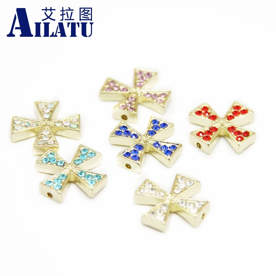 Ailatu Wholesale 50pcs/lot Mixed Color Small Cross Windmill Charm Finding Beads for Bracelet
Ailatu Wholesale 50pcs/lot Mixed Color Small Cross Windmill Charm Finding Beads for Bracelet