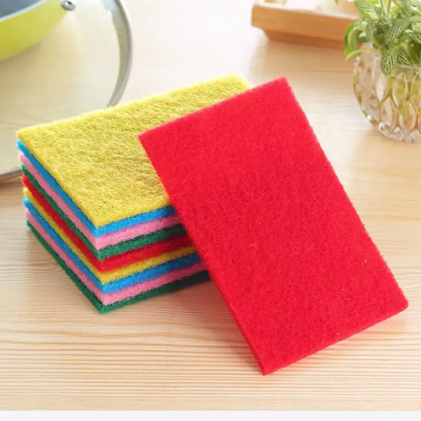 2017 Clean 10pcs NEW Kitchen Home Scouring Scour Scrub Cleaning Pads Random Color Cloth Good Quality jul27
2017 Clean 10pcs NEW Kitchen Home Scouring Scour Scrub Cleaning Pads Random Color Cloth Good Quality jul27