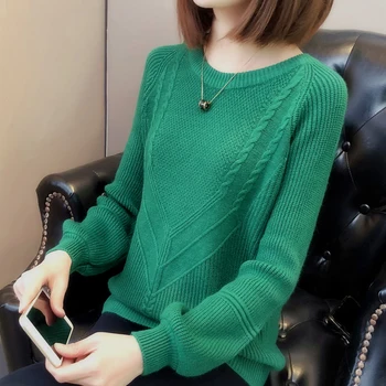 Fashion Loose Pullovers Sweaters Women O-neck Long Sleeve Casual Sweaters Tops Female Solid Color Knitted Sweaters FP1223
Fashion Loose Pullovers Sweaters Women O-neck Long Sleeve Casual Sweaters Tops Female Solid Color Knitted Sweaters FP1223