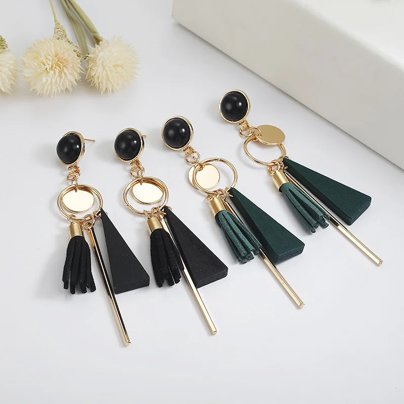 New Fashion Tassel Earrings For Women Black Green Color Acrylic Drop Earrings Long Tassel Ear Jewelry Whoesale
New Fashion Tassel Earrings For Women Black Green Color Acrylic Drop Earrings Long Tassel Ear Jewelry Whoesale