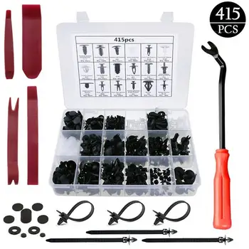 415 Pcs/set Car Auto Vehicle Body Plastic Push Pin Rivet Fasteners Trim Clips Repair Assortment Kit with Screwdriver for Toyota
415 Pcs/set Car Auto Vehicle Body Plastic Push Pin Rivet Fasteners Trim Clips Repair Assortment Kit with Screwdriver for Toyota