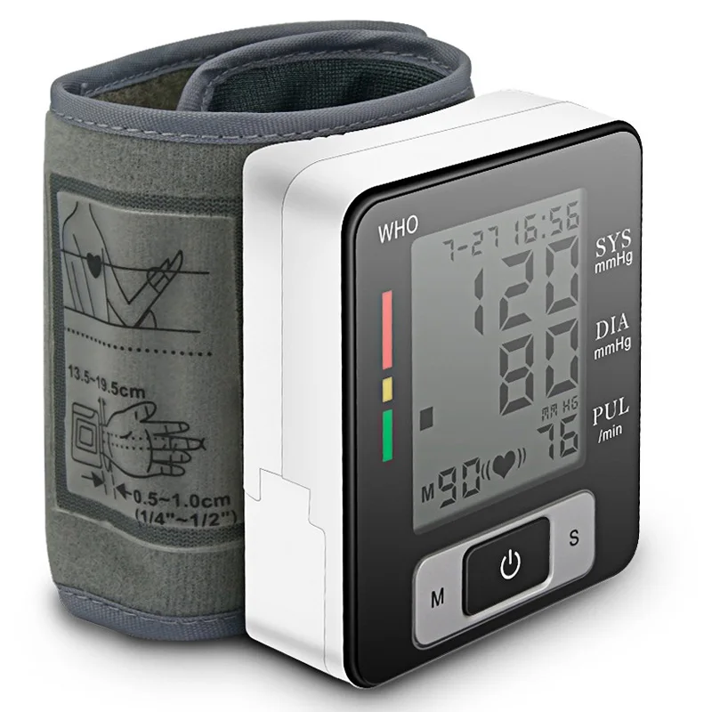 Digital Wrist Blood Pressure Monitor Electric Automatic LCD Oscillography Sphygmomanometer Heart Beat Arrhythmi Measuring Meter
Digital Wrist Blood Pressure Monitor Electric Automatic LCD Oscillography Sphygmomanometer Heart Beat Arrhythmi Measuring Meter