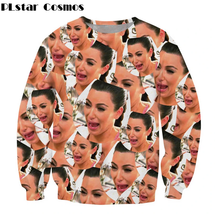 free shipping 2018 Autumn New Women Men 3D Sweatshirt Crying Kim Hoodie Sexy TV Star Kim Kardashian printed casual Pullover
free shipping 2018 Autumn New Women Men 3D Sweatshirt Crying Kim Hoodie Sexy TV Star Kim Kardashian printed casual Pullover