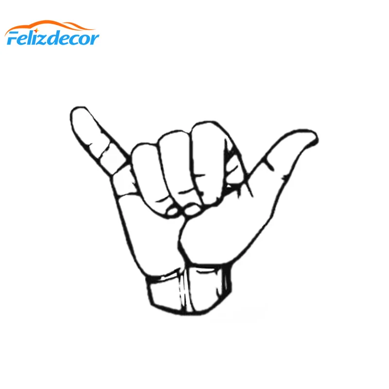18*15cm Hand Hang Loose Car Vinyl Decor Decals Art Laptop Decal Sticker Sign Language white black L768
18*15cm Hand Hang Loose Car Vinyl Decor Decals Art Laptop Decal Sticker Sign Language white black L768