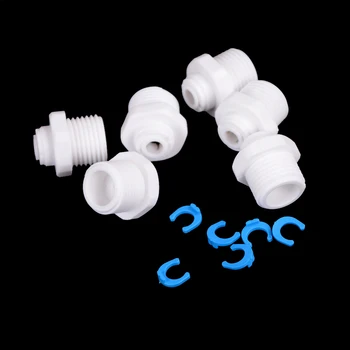 6pcs/lot 1/4 Tube OD to 1/2 Male Push in to Connect Quick for Aquarium System Plastic Pipe Fittings
6pcs/lot 1/4 Tube OD to 1/2 Male Push in to Connect Quick for Aquarium System Plastic Pipe Fittings