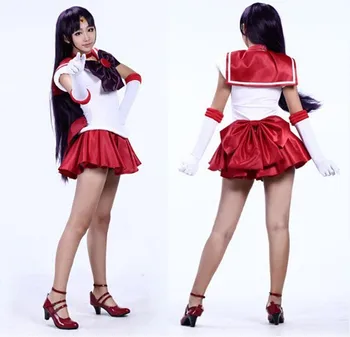 Sailor Moon Mars Hino Rei Red Uniform Dress Skirt Costume Anime Cosplay Free Shipping
Sailor Moon Mars Hino Rei Red Uniform Dress Skirt Costume Anime Cosplay Free Shipping