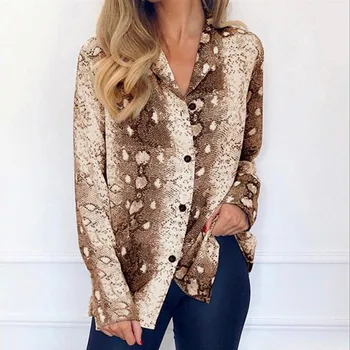 WIPU Snake Print Shirt Women 2019 Spring Long Sleeve Chiffon Blouse Office Lady Vintage Turn-Down Collar Shirt Tops Tunic Blusas
WIPU Snake Print Shirt Women 2019 Spring Long Sleeve Chiffon Blouse Office Lady Vintage Turn-Down Collar Shirt Tops Tunic Blusas