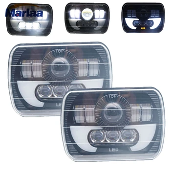 Marlaa 1 Pair 5x7" 7x6 Inch Led DRL H4 LED Square Headlights For Jeep Wrangler YJ Cherokee XJ Comanche MJ Led Rectangle Headlamp
Marlaa 1 Pair 5x7" 7x6 Inch Led DRL H4 LED Square Headlights For Jeep Wrangler YJ Cherokee XJ Comanche MJ Led Rectangle Headlamp