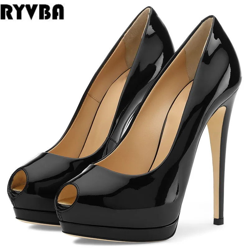 new arrival 2019 woman genuine patent leather thin high heels pumps for women summer peep toe shoes autumn warterproof ladies
new arrival 2019 woman genuine patent leather thin high heels pumps for women summer peep toe shoes autumn warterproof ladies