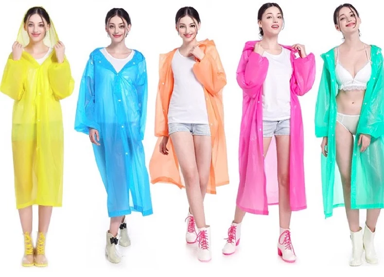 Women Raincoat and Waterproof Hooded EVA Rain Jacket Poncho Outside Hiking Rainwear Uniform code RainCoat Women rain coat
Women Raincoat and Waterproof Hooded EVA Rain Jacket Poncho Outside Hiking Rainwear Uniform code RainCoat Women rain coat