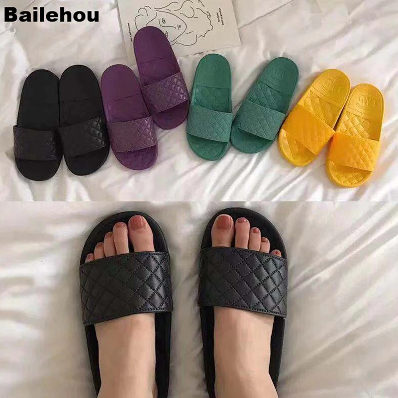 Bailehou Women Slippers Brand Plaid Slides Anti-skid Comfortable Flip Flops Shoes Summer Beach Sandals Home Indoor Slipper Shoes
Bailehou Women Slippers Brand Plaid Slides Anti-skid Comfortable Flip Flops Shoes Summer Beach Sandals Home Indoor Slipper Shoes