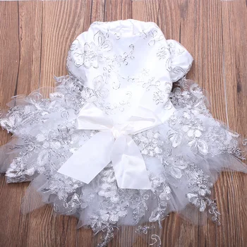 Pet Dog Wedding Dress Floral&Lace Design Cat Puppy Princess Skirt Dresses Apparel 5 Size 2 Colours
Pet Dog Wedding Dress Floral&Lace Design Cat Puppy Princess Skirt Dresses Apparel 5 Size 2 Colours