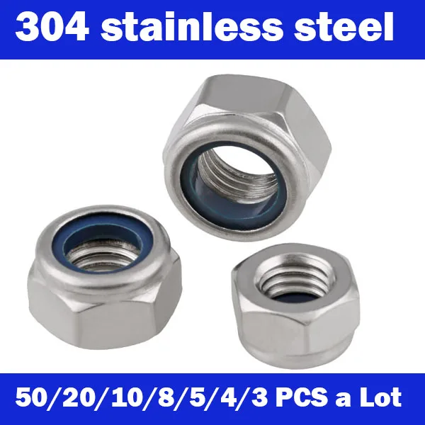 50Pcs DIN985 M2 M2 M3 M4 M5 M6 M8 M10 Galvanized 304 Stainless Steel Self-locking Nut Lock Nut Locknut Slip Nylon Hex Nut
50Pcs DIN985 M2 M2 M3 M4 M5 M6 M8 M10 Galvanized 304 Stainless Steel Self-locking Nut Lock Nut Locknut Slip Nylon Hex Nut