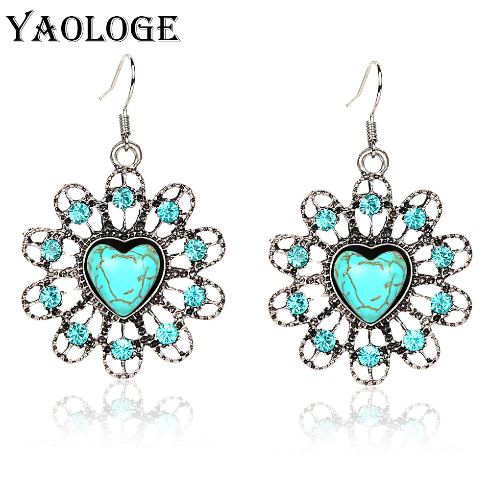 YAOLAGE Vintage Thai Silver Hollow Flower Earrings Mosaic Hearts Stone Bohemian Style Fashion For Women Jewelry Explosions NEW
YAOLAGE Vintage Thai Silver Hollow Flower Earrings Mosaic Hearts Stone Bohemian Style Fashion For Women Jewelry Explosions NEW