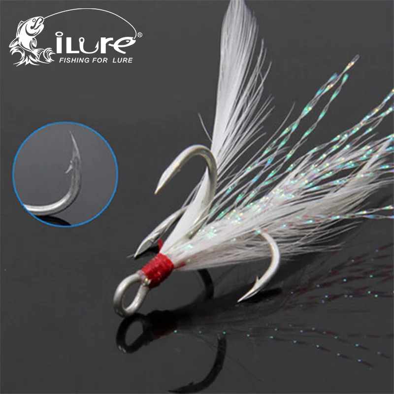 Free Shipping 50pcs Treble hooks with Feather 1# 2# 4# 6# 8# 10# 12# 14# Fishing Hook 2 times stronger Pesca Accessary
Free Shipping 50pcs Treble hooks with Feather 1# 2# 4# 6# 8# 10# 12# 14# Fishing Hook 2 times stronger Pesca Accessary
