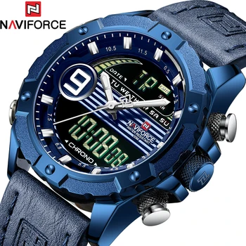 NAVIFORCE 2019 New Men Outdoor Leisure Sports Quartz Watch LED Week Date display Clock Men Dual Display Watch Relogio Masculino
NAVIFORCE 2019 New Men Outdoor Leisure Sports Quartz Watch LED Week Date display Clock Men Dual Display Watch Relogio Masculino