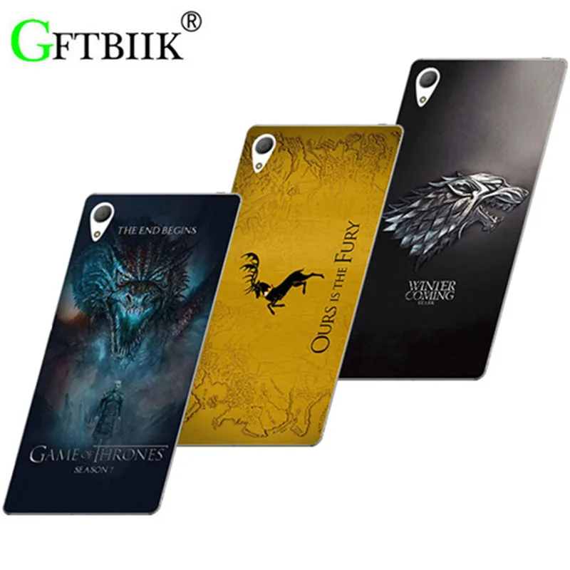 

Cute Cartoon Case For Sony Xperia L1 L 1 G3311 G3312 G3313 5.5" Hard Plastic Case Fashion Printed Cover Game of Thrones 7