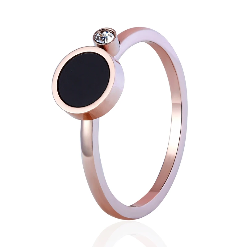 New High Quality Zircon And Black Enamel Woman Rings Stainless Steel Ring For Women Female Wedding Ring Band Jewelry wholesale
New High Quality Zircon And Black Enamel Woman Rings Stainless Steel Ring For Women Female Wedding Ring Band Jewelry wholesale