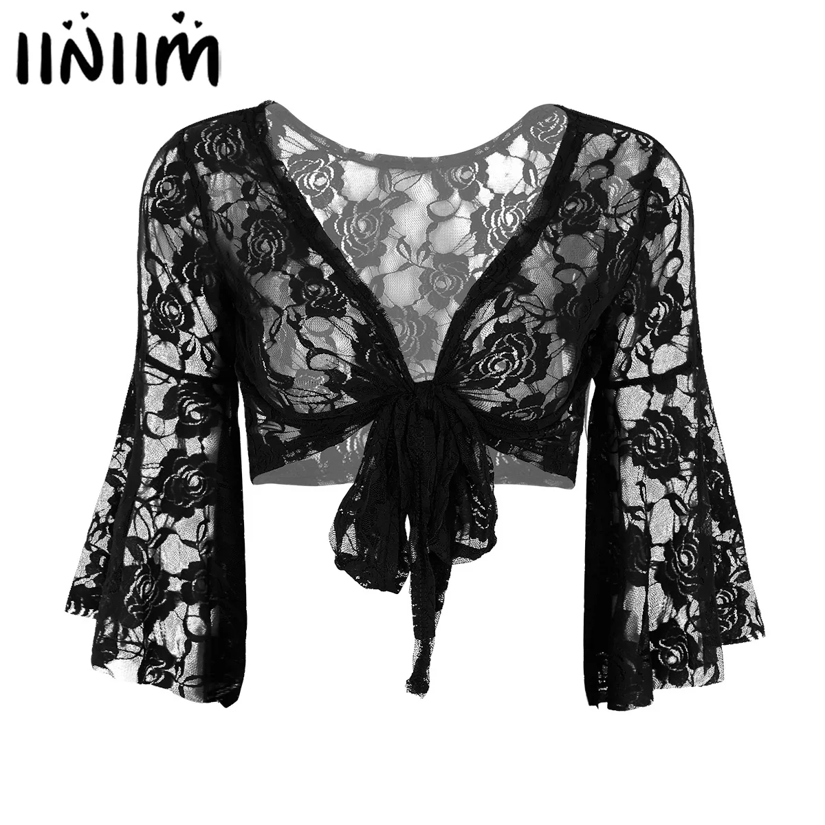 iiniim Womens Long Flare Sleeve Belly Dance Butterfly Lace Top Shrug Gymnastics Cover Up Cardigan Wraps for belly dance class
iiniim Womens Long Flare Sleeve Belly Dance Butterfly Lace Top Shrug Gymnastics Cover Up Cardigan Wraps for belly dance class