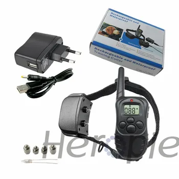 Hreopie New Rechargeable And Water-resistant 300 Meters Remote Electric Shock Anti-bark Pet Dog Training Collar With LCD Display
Hreopie New Rechargeable And Water-resistant 300 Meters Remote Electric Shock Anti-bark Pet Dog Training Collar With LCD Display