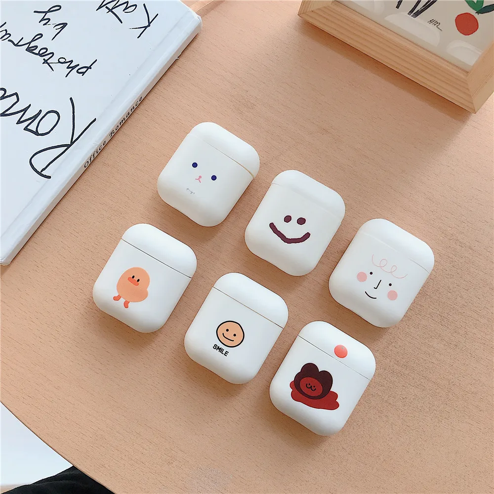 Smiley face Pattern Soft Silicon Cover for AirPods Bluetooth Wireless Earphone Case For Apple Airpods 2 charging Box Accessories
Smiley face Pattern Soft Silicon Cover for AirPods Bluetooth Wireless Earphone Case For Apple Airpods 2 charging Box Accessories