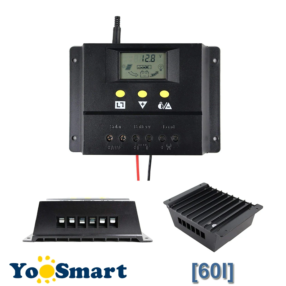 60A Solar Controller 12V 24V Solar Panel Battery Charge Controller Home System Indoor Use Overload Short Circuit Protection
60A Solar Controller 12V 24V Solar Panel Battery Charge Controller Home System Indoor Use Overload Short Circuit Protection