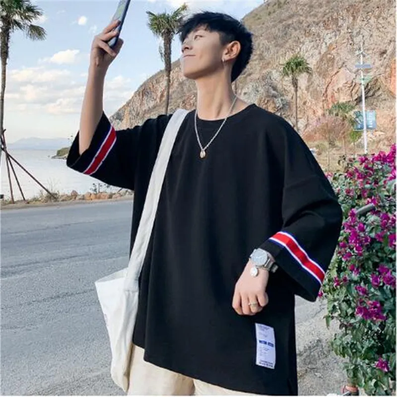2019 summer new men's seven-point sleeves Hong Kong style large size short-sleeved T-shirt loose youth men's men's t-shirt
2019 summer new men's seven-point sleeves Hong Kong style large size short-sleeved T-shirt loose youth men's men's t-shirt