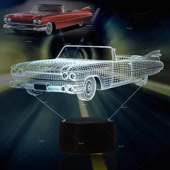 classic convertible car 7 Changing Colors 3d illusion night lamp car design LED night light
classic convertible car 7 Changing Colors 3d illusion night lamp car design LED night light