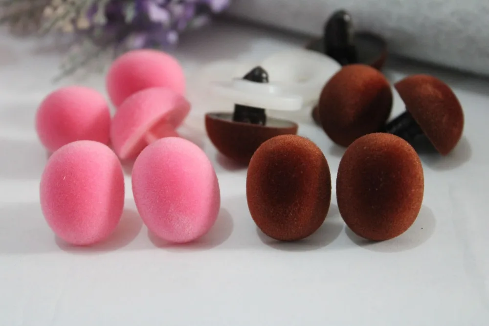new 19x24mm Oval shape pink/brown color flocking toy nose safety toy nose + hard washer for diy plush doll findings--10pcs/lot
new 19x24mm Oval shape pink/brown color flocking toy nose safety toy nose + hard washer for diy plush doll findings--10pcs/lot