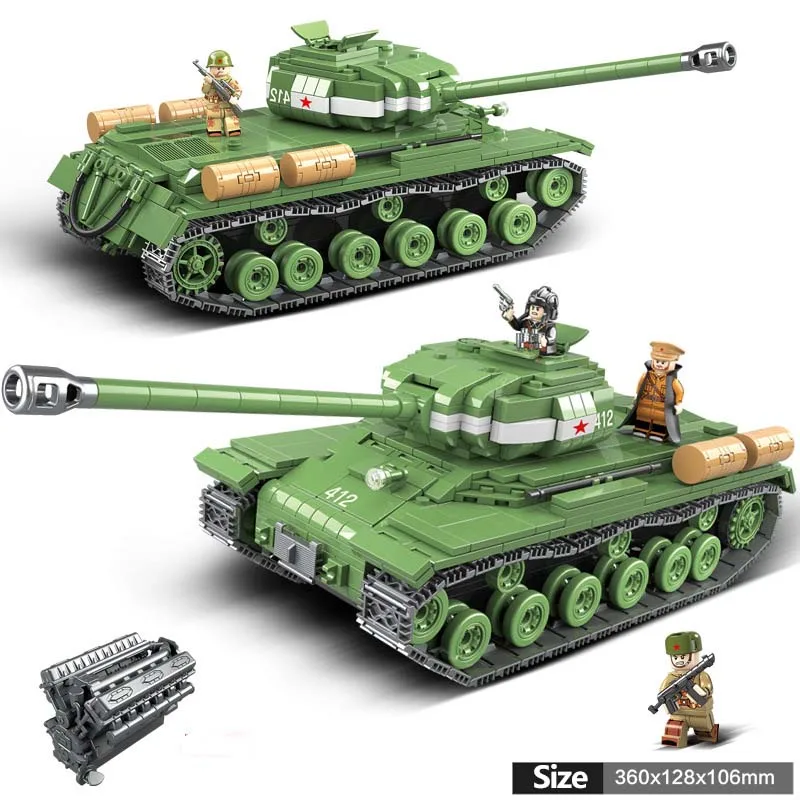 Military series world war IS-M2 Tank Tiger 131 KV-2 Heavy Panzer Panzerkampfwagen IV Tank model For Children Christmas Gifts
Military series world war IS-M2 Tank Tiger 131 KV-2 Heavy Panzer Panzerkampfwagen IV Tank model For Children Christmas Gifts