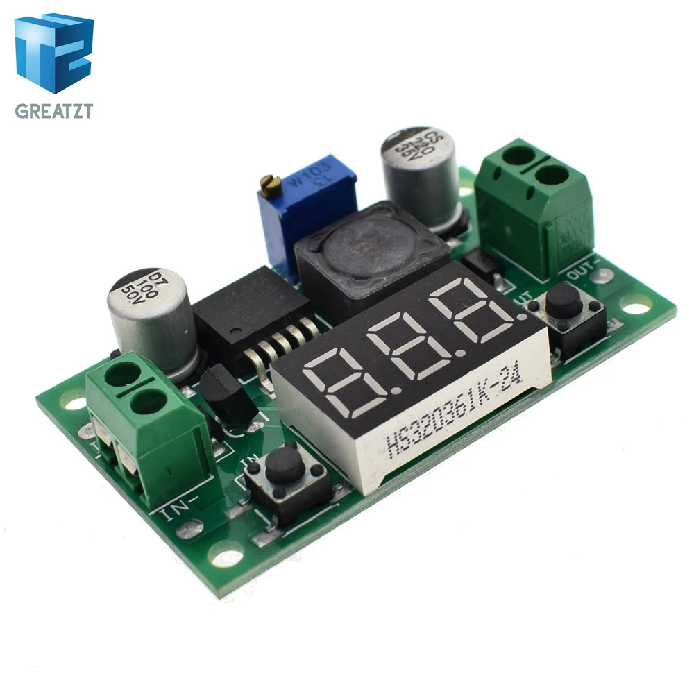 1pcs GREATZT LM2596 DC 4.0~40 to 1.3-37V Adjustable Step-Down Power Module + LED Voltmeter DC/DC
1pcs GREATZT LM2596 DC 4.0~40 to 1.3-37V Adjustable Step-Down Power Module + LED Voltmeter DC/DC