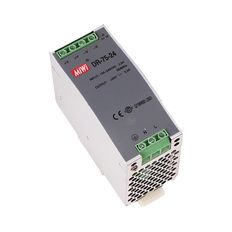 Output DC12V,24V,48V DR-75 Power Unit AC DC Din-Rail Switching Power Supply Power Source 240w Din Rail SMPS
Output DC12V,24V,48V DR-75 Power Unit AC DC Din-Rail Switching Power Supply Power Source 240w Din Rail SMPS